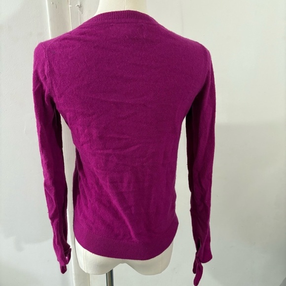 BANANA REPUBLIC Women’s Pink Merino Wool Cashmere Blend Sweater Size XS Tie - Picture 3 of 9